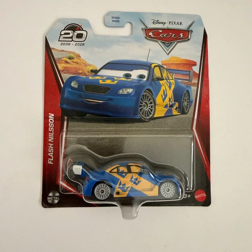 Disney Pixar Cars Flash Nilsson 20th Anniversary Mattel Die-Cast Blue HHV86